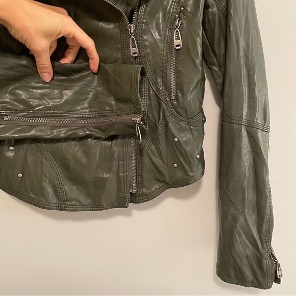 FAUX LEATHER MOTO JACKET - Picture 7 of 9